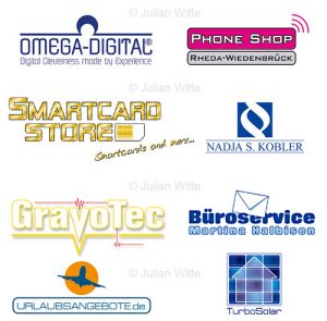 Günstige Logoentwicklung Gestaltung Firmenlogo mit allen Korrekturen und Nutzungsrechten